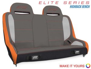Jeep Wrangler JKU Suspension Bench Seat - Rear - PRP Seats - Elite Series - `07-`18
